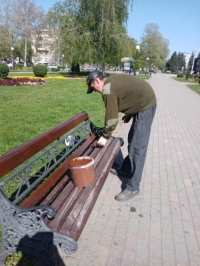 покраска лавочек